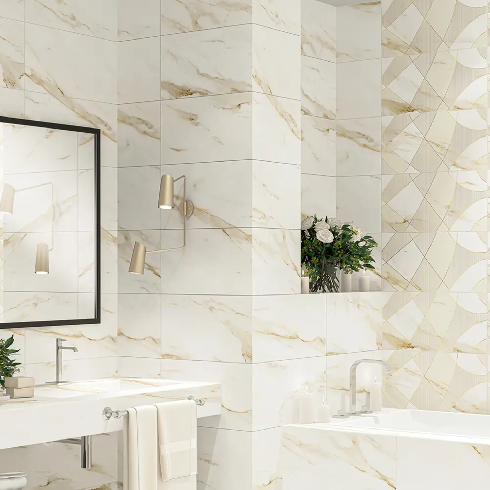 Стены в ванной - фото красивых вариантов отделки ванных комнат