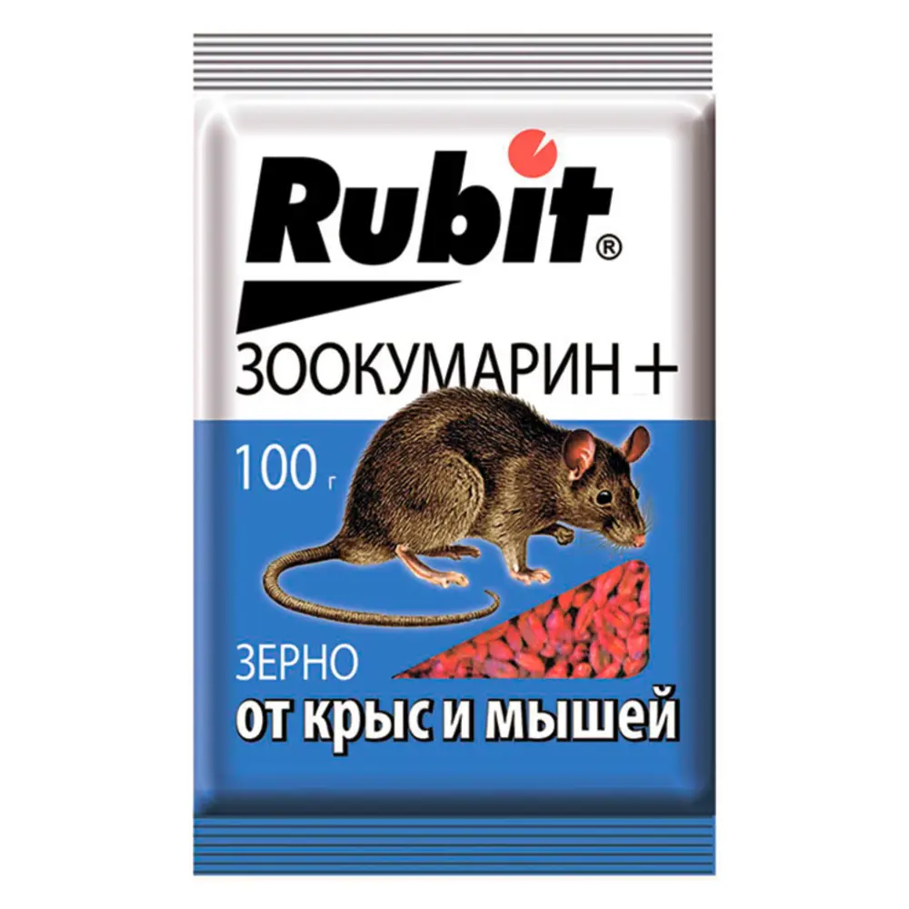 Зерновая приманка Rubit Зоокумарини от крыс и мышей 100 г ✳️ купить по цене  205 ₽/шт. в Пензе с доставкой в интернет-магазине Леруа Мерлен