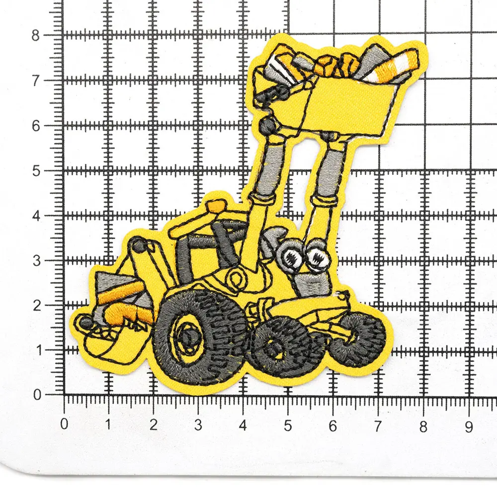 Термоаппликация заплатка Трактор с глазами желтый цвет 7.2x8см ✳️ купить по  цене 59 ₽/шт. в Пензе с доставкой в интернет-магазине Леруа Мерлен
