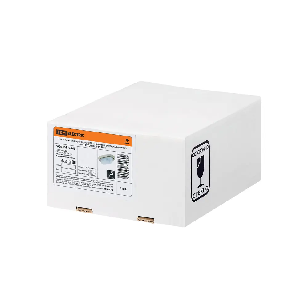 Светильник для сауны Tdm electric Sq0303-0443 60 Вт IP65 овал цвет бежевый  накладной ✳️ купить по цене 2455 ₽/шт. в Волгограде с доставкой в ...