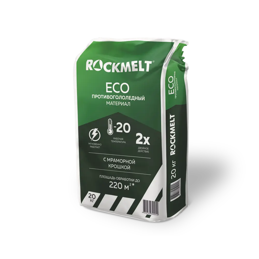 Противогололедный реагент Rockmelt 50770 ECO 20 кг ✳️ купить по цене 894  ₽/шт. в Саратове с доставкой в интернет-магазине Леруа Мерлен