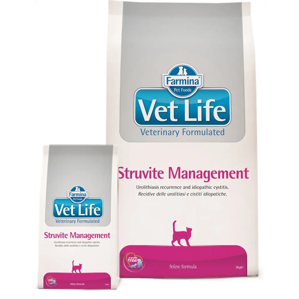 Сухой корм для кошек FARMINA Vet Life Struvite Management при МКБ и  идиопатическом цистите 2 кг ✳️ купить по цене 1534 ₽/шт. в Москве с  доставкой в интернет-магазине Леруа Мерлен