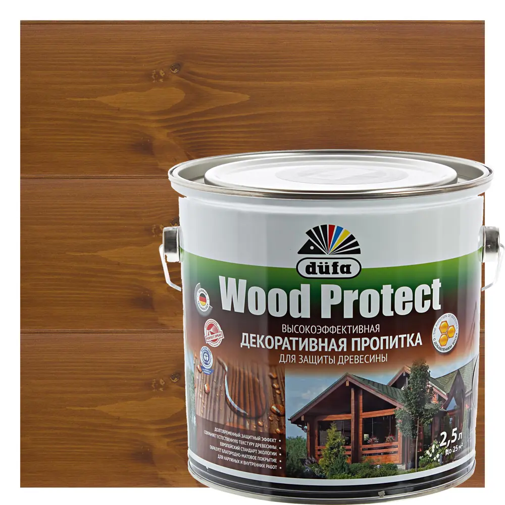 Антисептик Wood Protect цвет орех 2.5 л по цене 1624 ₽/шт. купить в Уфе в  интернет-магазине Леруа Мерлен