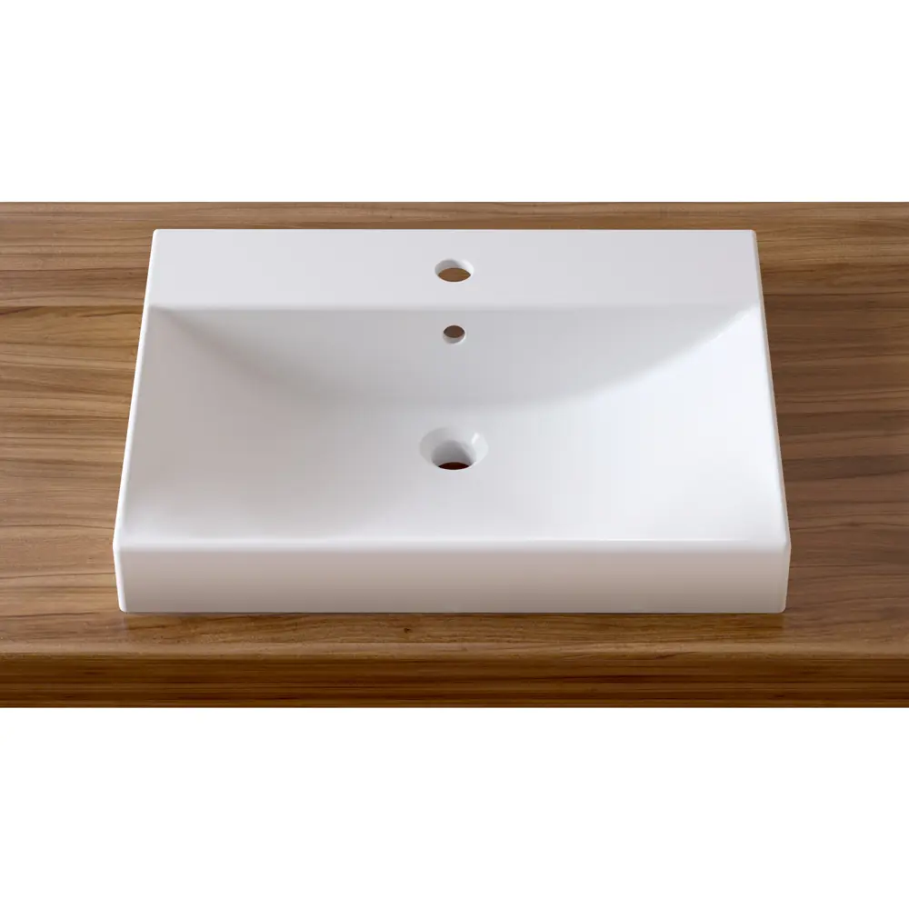 Врезная раковина Lavinia Boho Bathroom Sink 33311012 прямоугольная 60см  фарфор цвет белый глянец по цене 9512 ₽/шт. купить в Москве в  интернет-магазине Леруа Мерлен