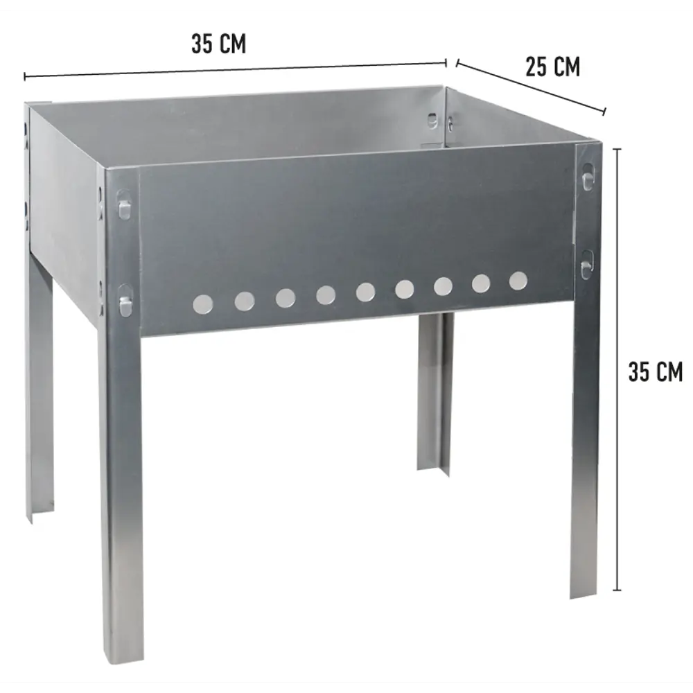 Мангал разборный Дача 35x25x35 см по цене 198 ₽/шт. купить в Самаре в  интернет-магазине Леруа Мерлен
