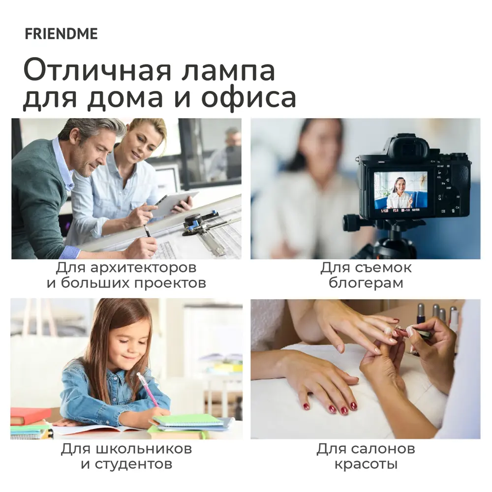 Рабочая лампа настольная светодиодная Friendme Lampno3 на струбцине цвет  черный по цене 7219 ₽/шт. купить в Туле в интернет-магазине Леруа Мерлен