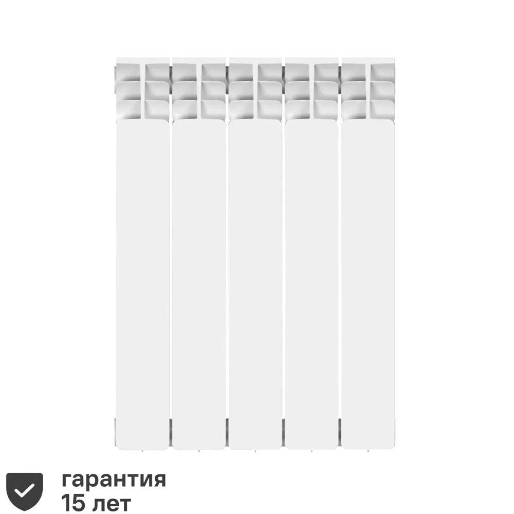 Радиатор Equation 500/100 биметалл 5 секций боковое подключение цвет белый  ✳️ купить по цене 5320 ₽/шт. в Москве с доставкой в интернет-магазине Леруа  ...