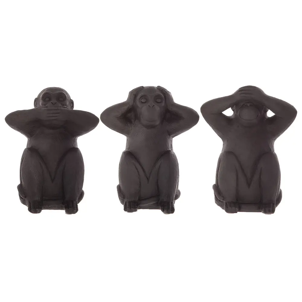 Три обезьяны Махатмы Ганди — случай использования образа трех обезьян в культуре