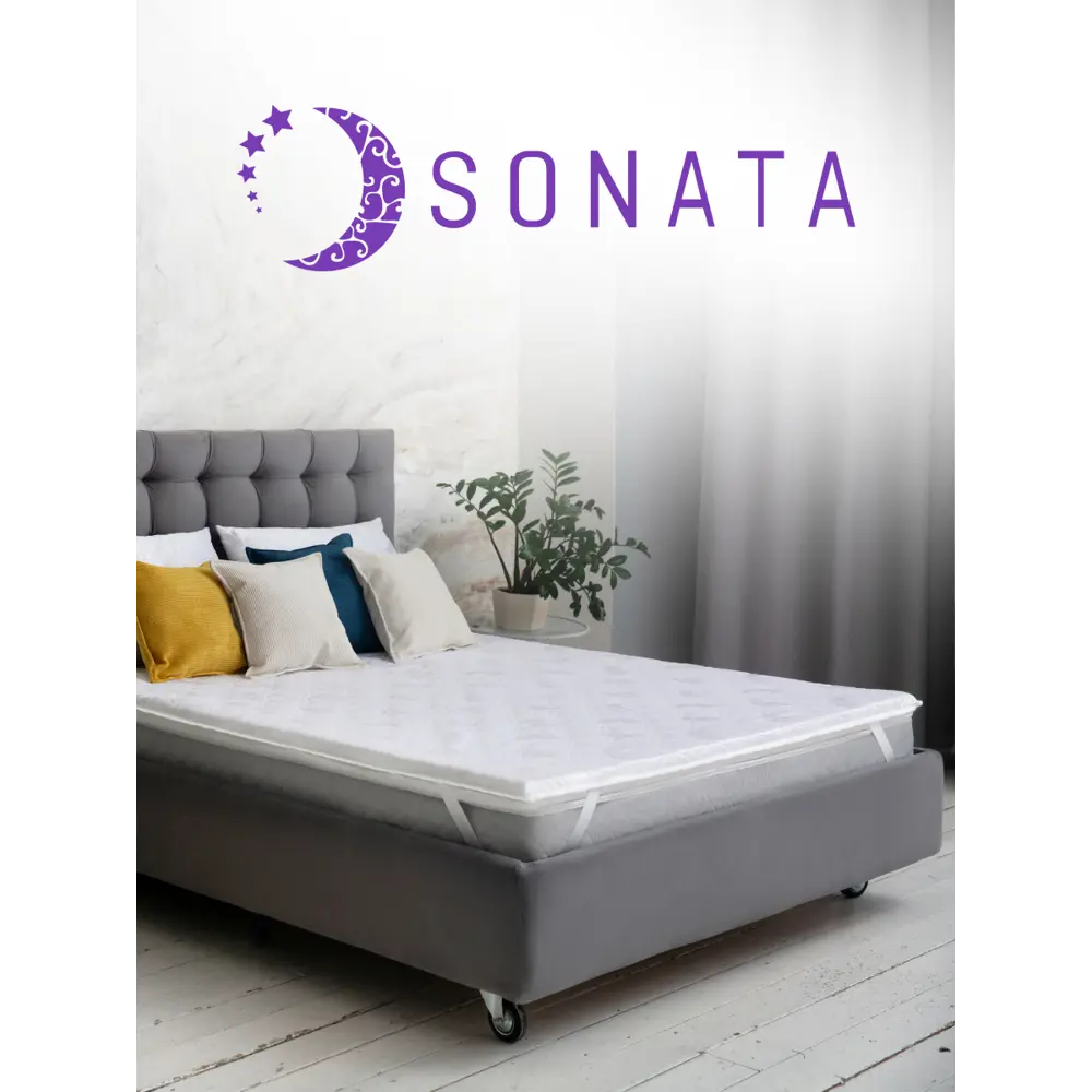 Матрас-топпер ортопедический Sonata 180x190x8 см с массажным эффектом  беспружинный двуспальный по цене 11667 ₽/шт. купить в Саратове в  интернет-магазине Леруа Мерлен