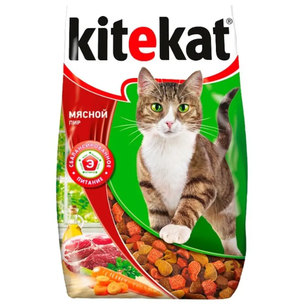 Сухой корм для кошек Kitekat мясной пир 1.9кг ✳️ купить по цене 374 ₽/шт. в  Перми с доставкой в интернет-магазине Леруа Мерлен