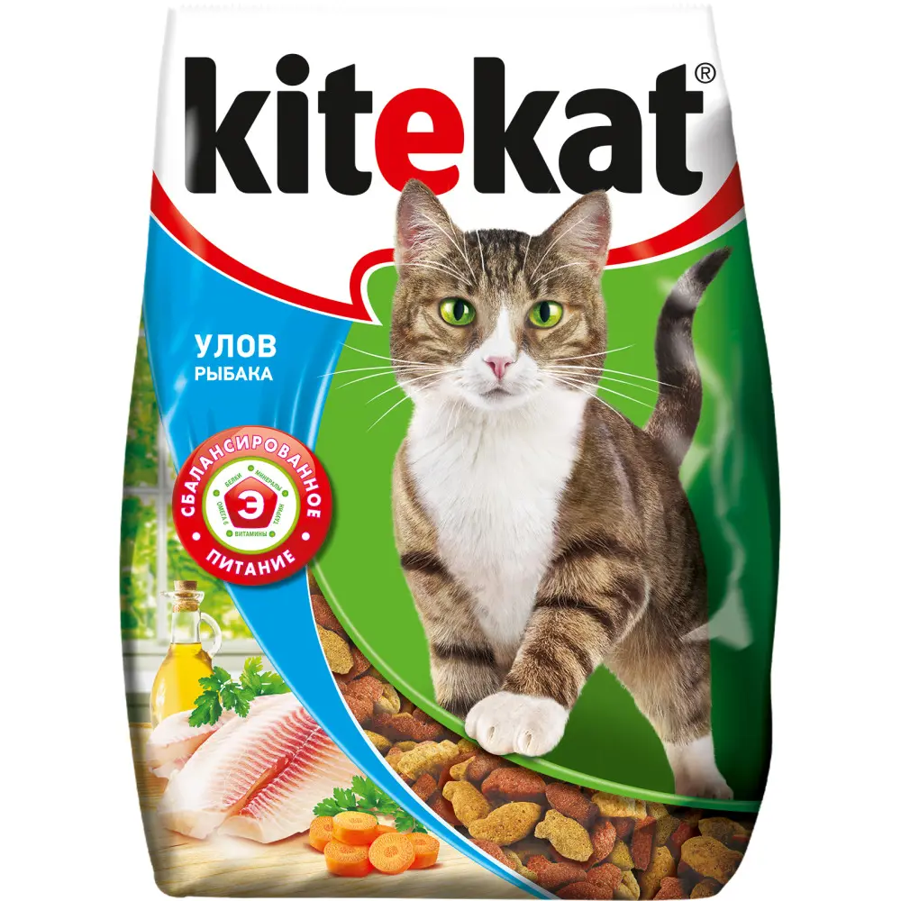 Сухой корм для кошек Kitekat улов рыбака 350г ✳️ купить по цене 73 ₽/шт. в  Екатеринбурге с доставкой в интернет-магазине Леруа Мерлен