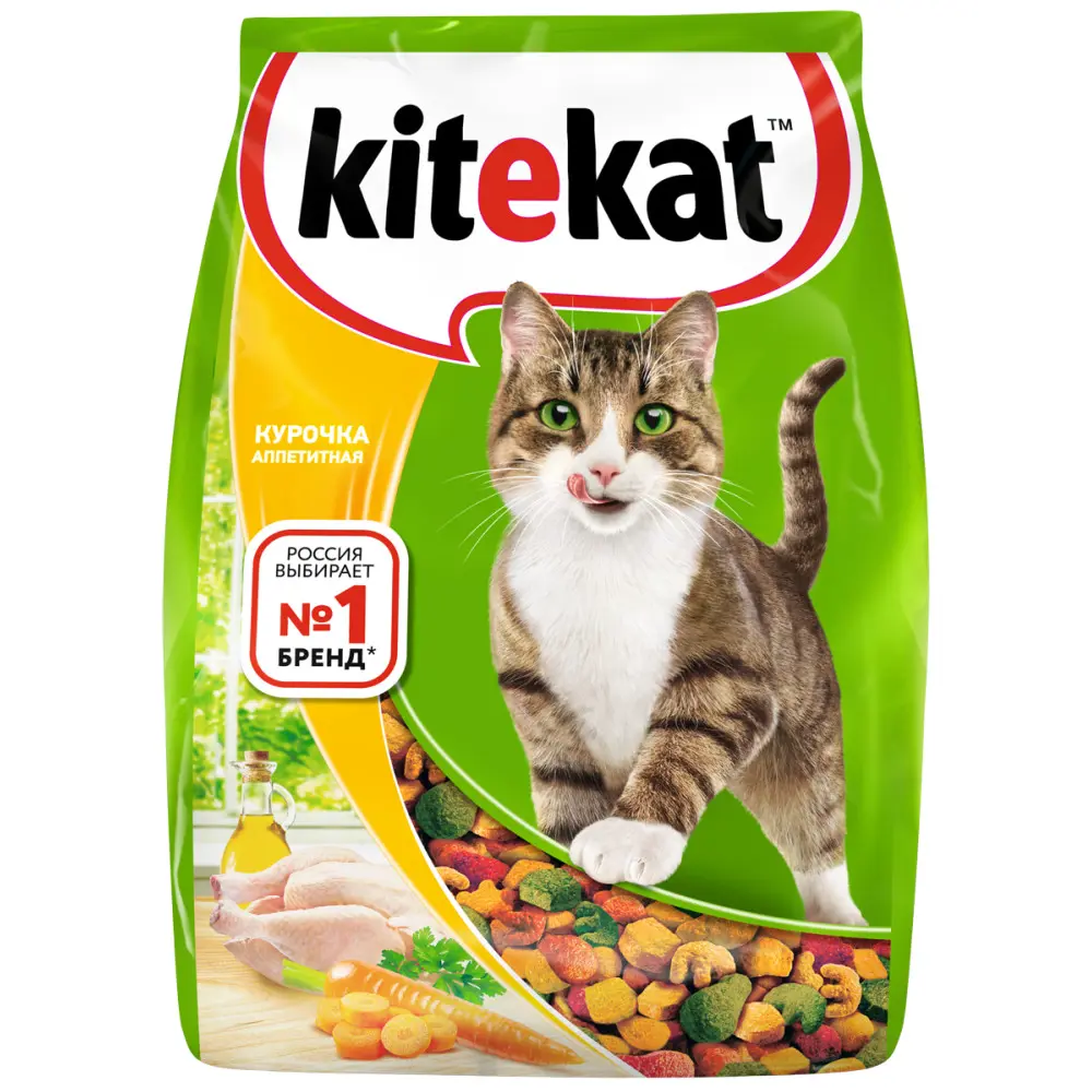 Сухой корм для кошек Kitekat аппетитная курочка 800г ✳️ купить по цене 162  ₽/шт. в Ульяновске с доставкой в интернет-магазине Леруа Мерлен