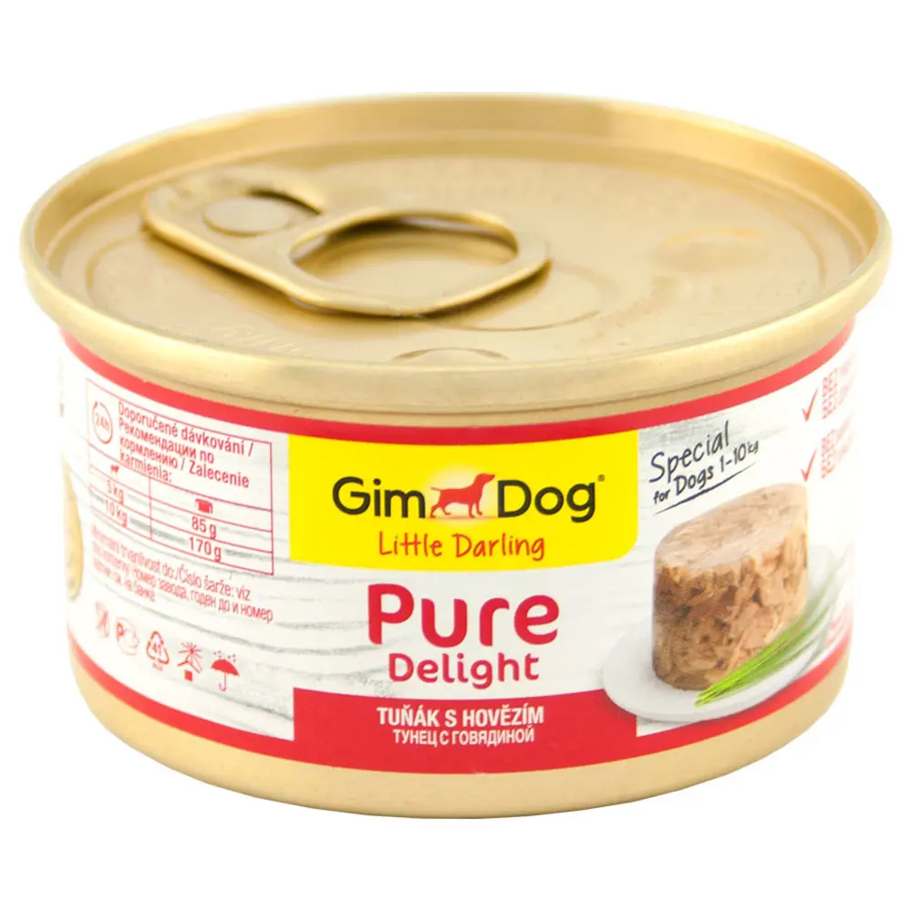 GIM DOG Pure Delight консервы для собак Тунец с говядиной 85гр. по цене 97  ₽/шт. купить в Ульяновске в интернет-магазине Леруа Мерлен