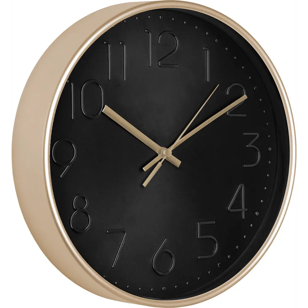 Настенные часы troykatime. Часы настенные Atmosphera Nico круглые металл цвет бежевый бесшумные ø50 см.