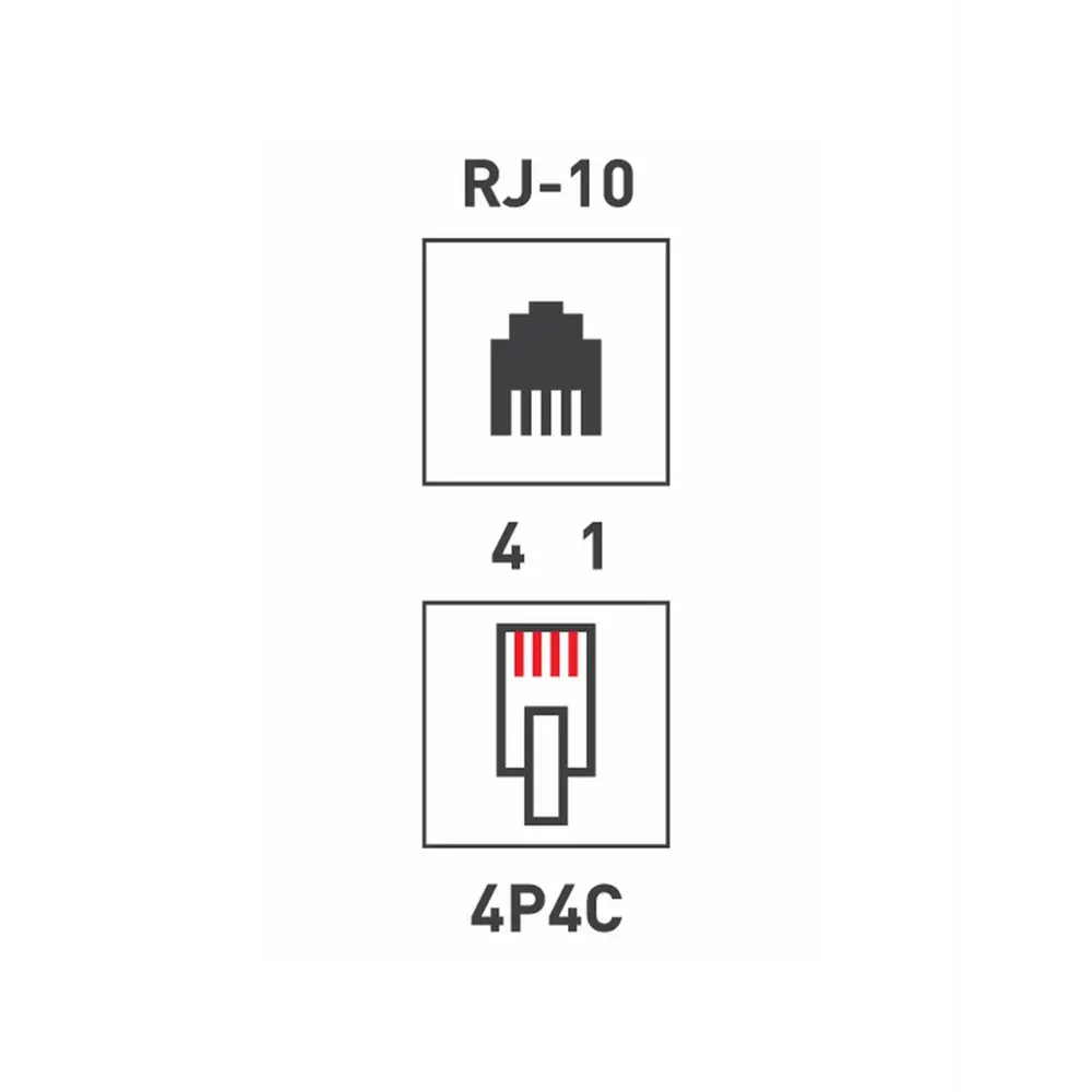 Разъем PROconnect телефонный UTP RJ-9 (4P4C) CAT 3 ✳️ купить по цене 349  ₽/шт. в Москве с доставкой в интернет-магазине Леруа Мерлен