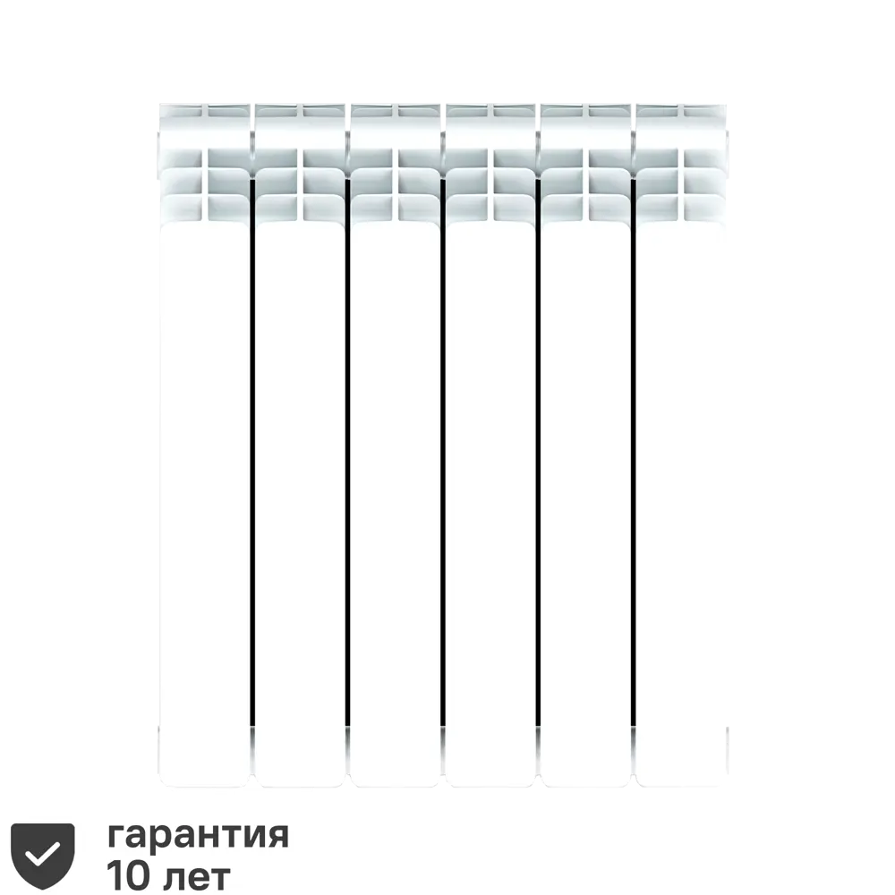 Радиатор Rifar Base 500/100 биметалл 6 секций нижнее подключение цвет белый  ✳️ купить по цене 7711 ₽/шт. в Москве с доставкой в интернет-магазине Леруа  Мерлен