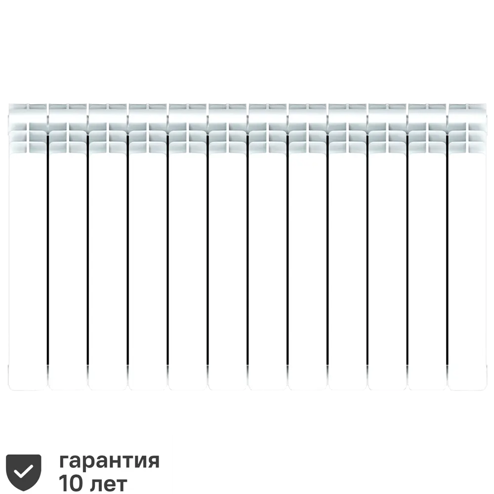 Радиатор Rifar Base 500/100 биметалл 12 секций нижнее правое подключение  цвет белый ✳️ купить по цене 15018 ₽/шт. в Саранске с доставкой в  интернет-магазине Леруа Мерлен