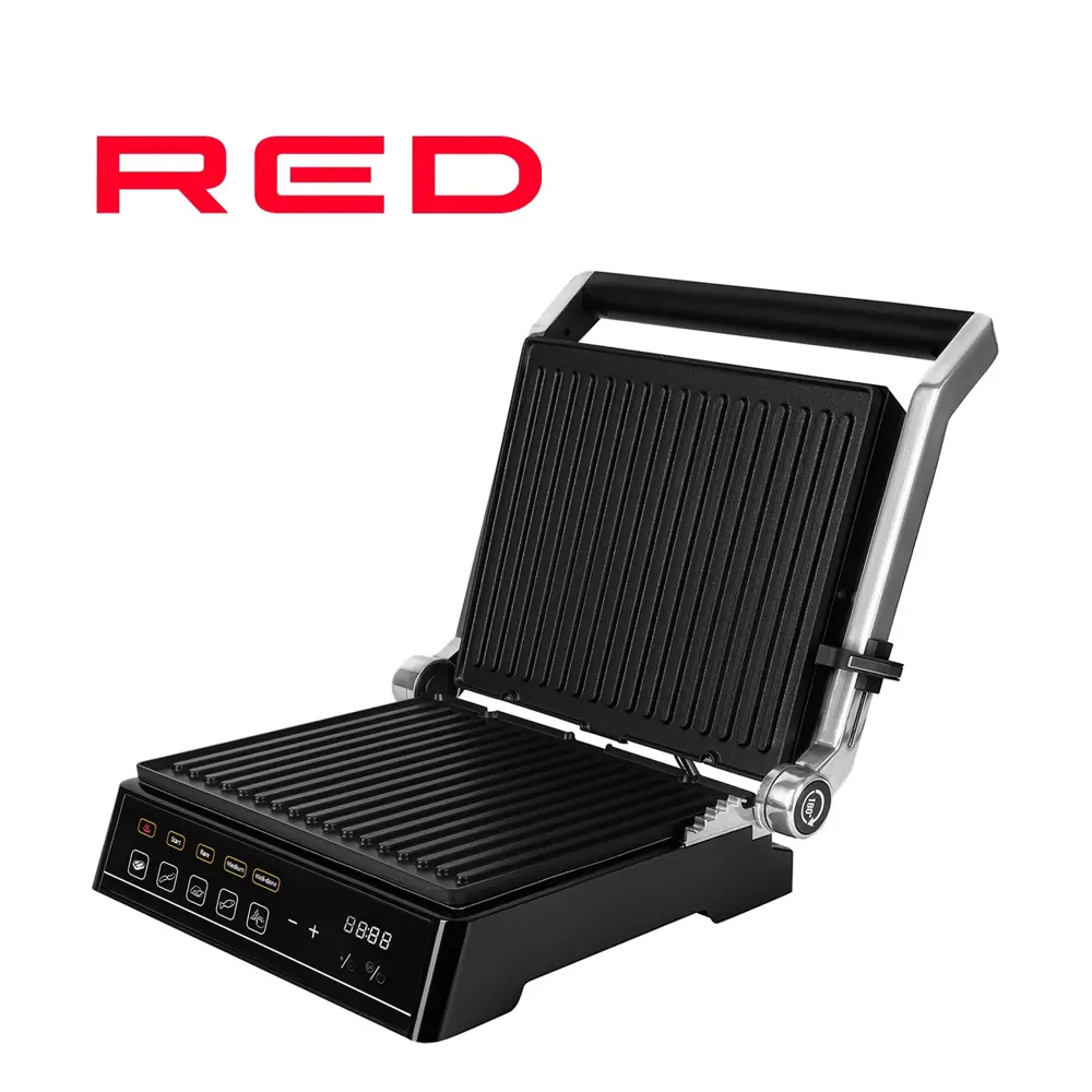 Гриль электрический Red solution SteakPRO RGM-M813 2000 Вт цвет металл ✳️  купить по цене 9999 ₽/шт. в Твери с доставкой в интернет-магазине Леруа  Мерлен