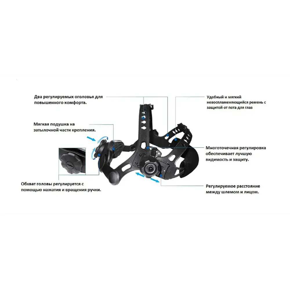 Маска сварщика хамелеон Tecmen ADF 715S TM15 100510324 по цене 13250 ₽/шт.  купить в Москве в интернет-магазине Леруа Мерлен