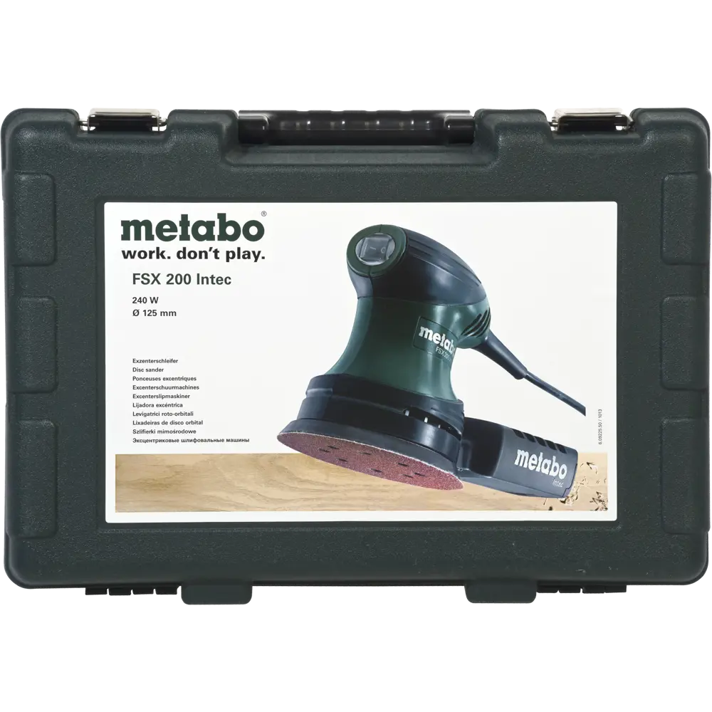 Эксцентриковая шлифмашина сетевая Metabo FSX 200 Intec 609225950, 240 Вт,  125 мм ✳️ купить по цене 8998 ₽/шт. в Архангельске с доставкой в  интернет-магазине Леруа Мерлен