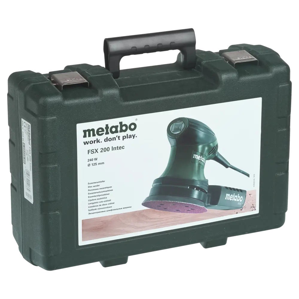 Эксцентриковая шлифмашина сетевая Metabo FSX 200 Intec 609225950, 240 Вт,  125 мм ✳️ купить по цене 8998 ₽/шт. в Архангельске с доставкой в  интернет-магазине Леруа Мерлен