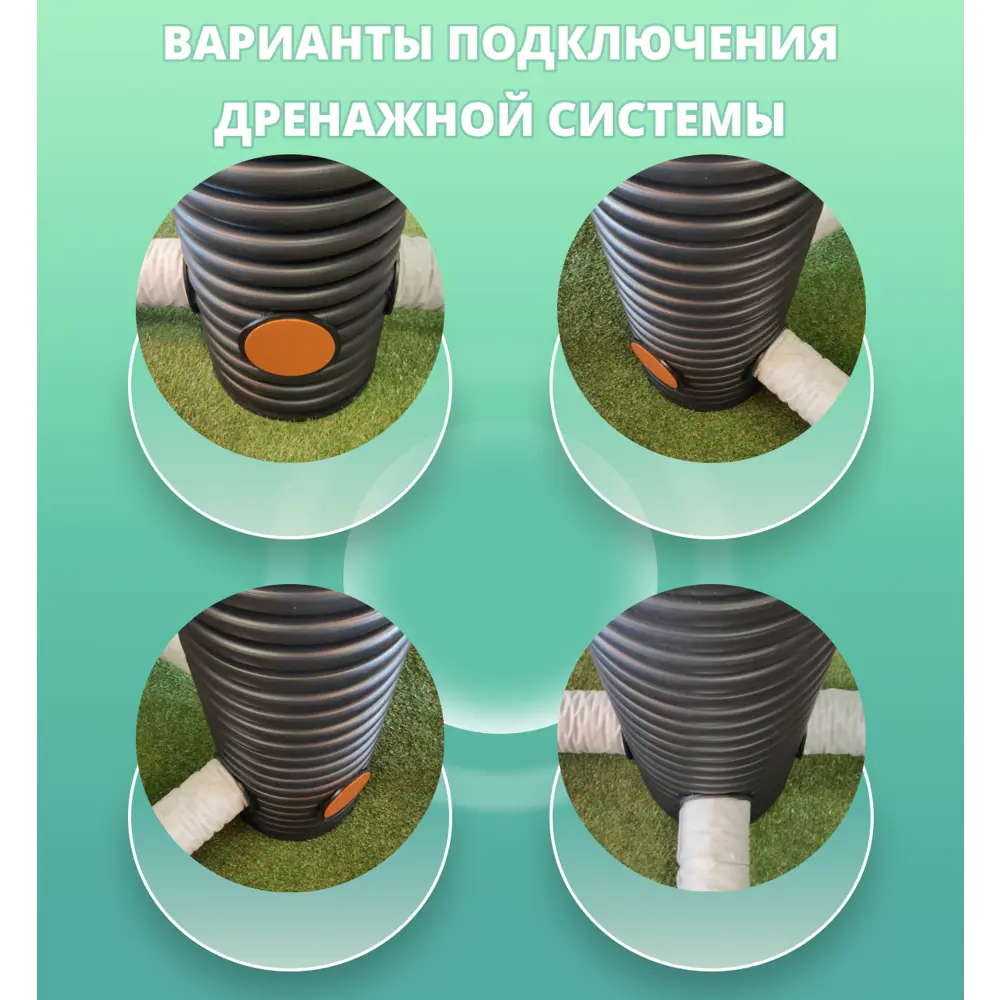 Дренажный колодец Астра ⌀315мм 1м черный ✳️ купить по цене 3298 ₽/шт. в  Калуге с доставкой в интернет-магазине Леруа Мерлен