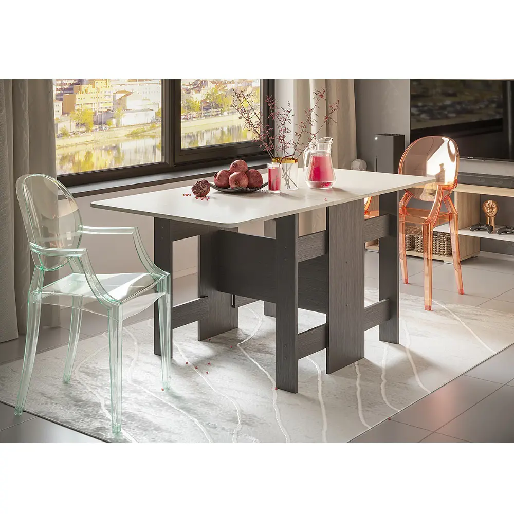 Стол в интерьере кухни - форма, цвет, материал, размер