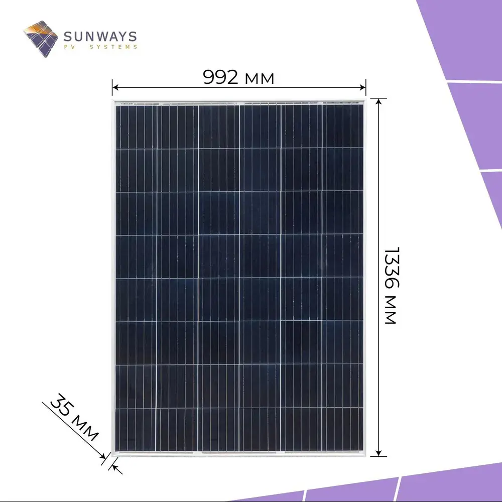 Солнечная панель One-sun OS-200Р для дома и дачи 24 В ✳️ купить по цене  28027 ₽/шт. в Ульяновске с доставкой в интернет-магазине Леруа Мерлен