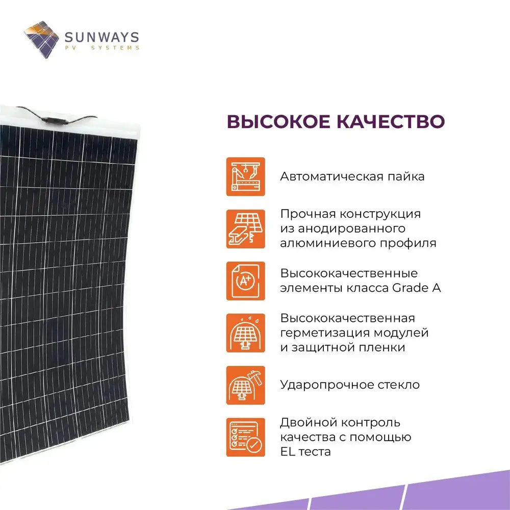 Солнечная панель Sunways FSM 200FS для дома и дачи 24 В ✳️ купить по цене  30188 ₽/шт. в Ульяновске с доставкой в интернет-магазине Леруа Мерлен