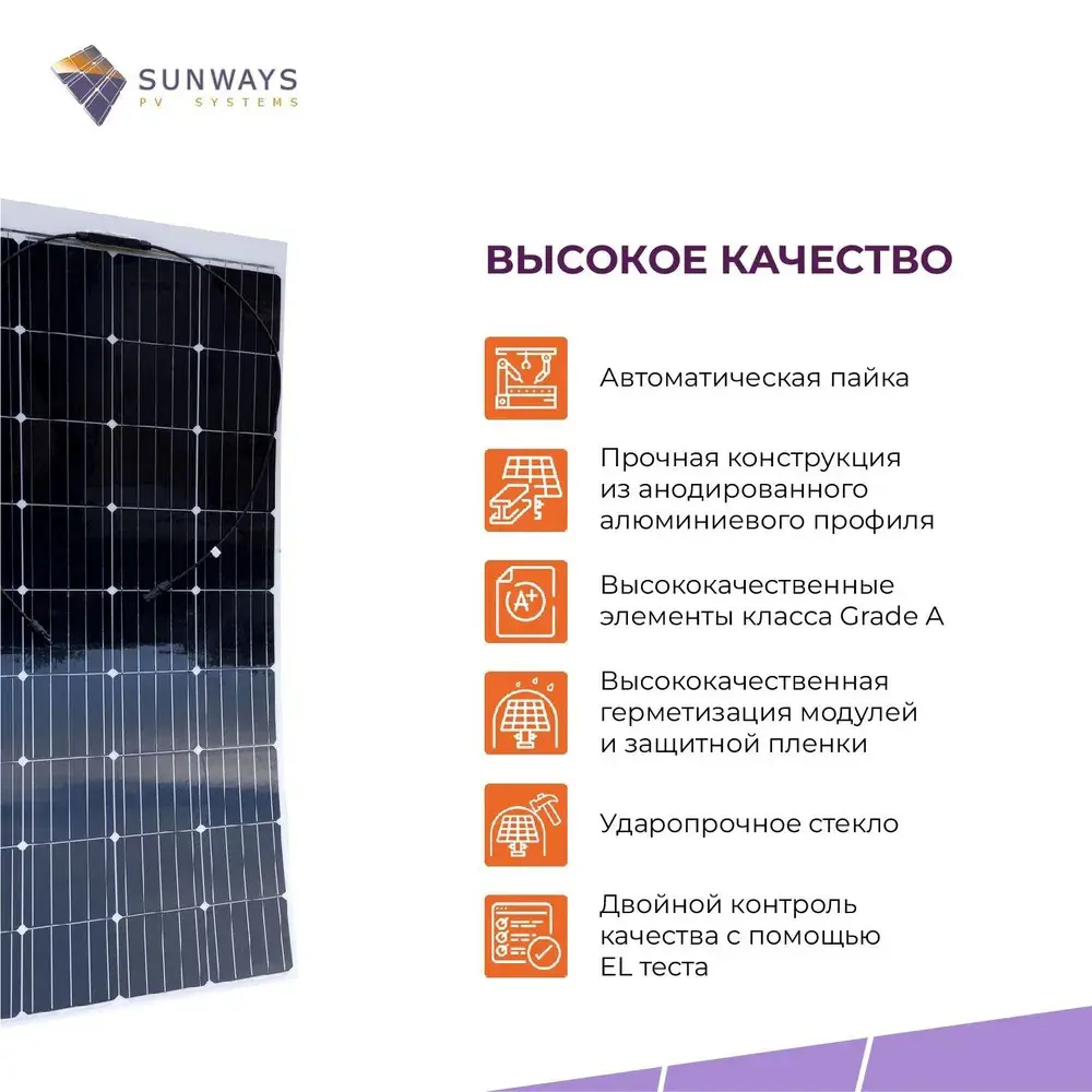 Солнечная панель Sunways FSM 150FS для дома и дачи 12 В по цене 11046.6  ₽/шт. купить в Петрозаводске в интернет-магазине Леруа Мерлен