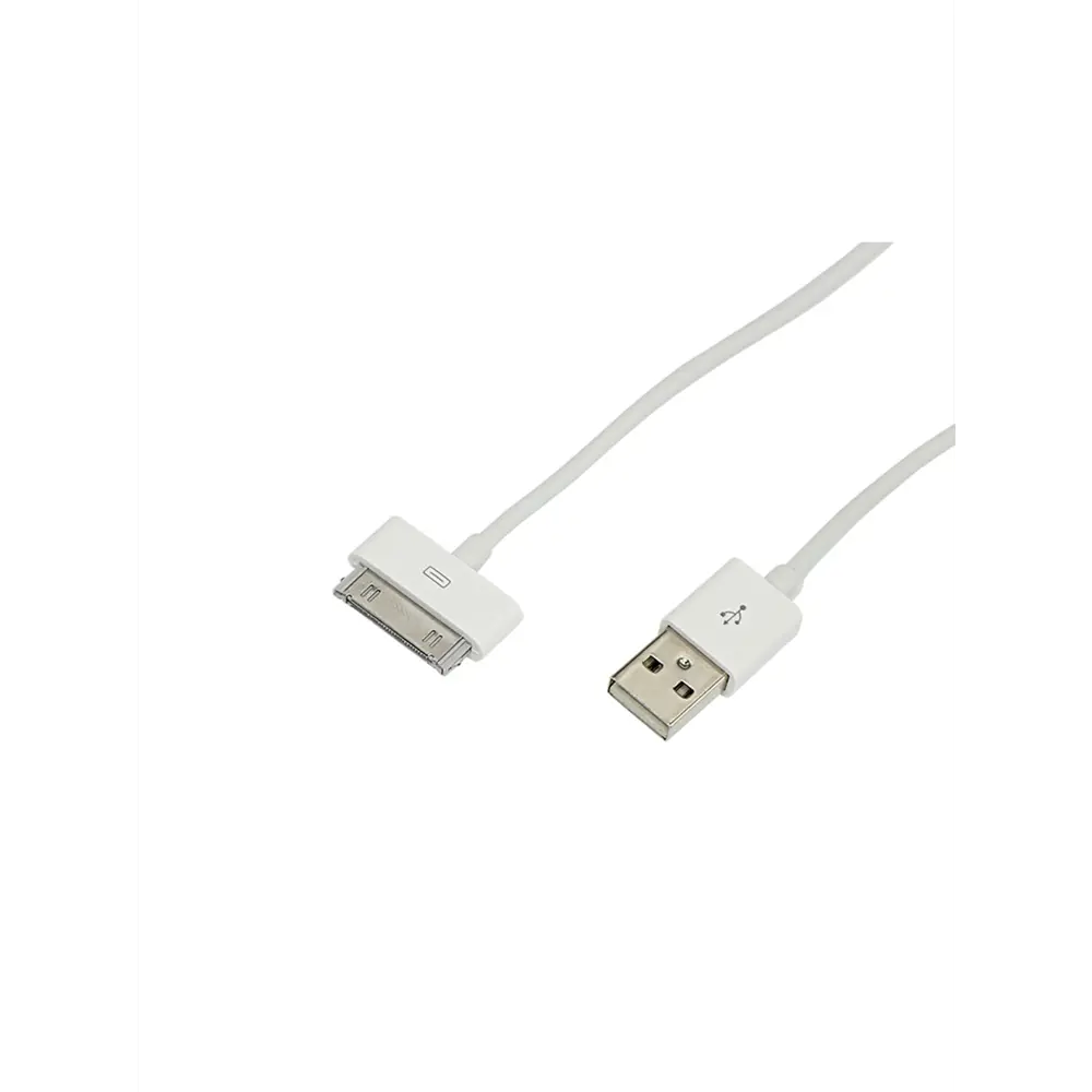 Кабель USB Rexant для iPhone 4/4S 30 pin шнур 1 м цвет белый – купить с  доставкой в Екатеринбурге | Низкие цены в интернет-магазине Леруа Мерлен