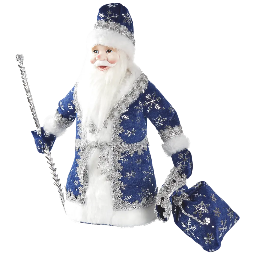 Декоративная фигура «Дед Мороз под ёлку» 40 см синий по цене 1490 ₽/шт.  купить в Кирове в интернет-магазине Леруа Мерлен