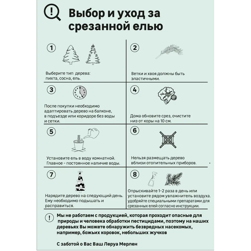 Пихта Фразера срезанная 200-225 см - купить в Ростове-на-Дону по низкой  цене, описание, фото и отзывы в Леруа Мерлен