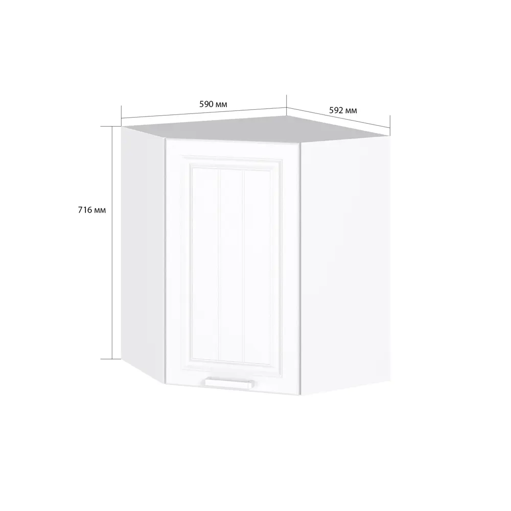 Купить кухонный угловой навесной шкаф для кухни г-образный 60 см в Москве по цене 5 руб.