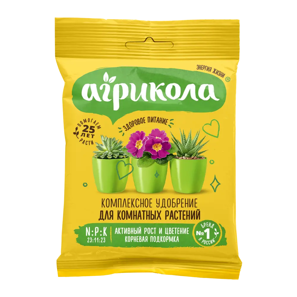 Удобрение Агрикола для комнатных растений 25 г по цене 30 ₽/шт. купить в  Москве в интернет-магазине Леруа Мерлен