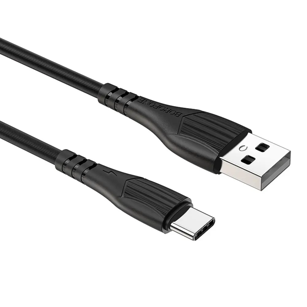 Кабель Borofone BX37 Type-C - USB 3 А 1 м цвет чёрный ✳️ купить по цене 159  ₽/шт. в Рязани с доставкой в интернет-магазине Леруа Мерлен