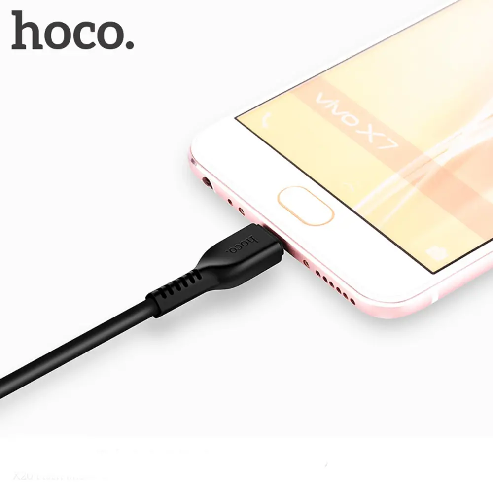 Кабель Hoco X20 microUSB - USB 2 А 3 м ПВХ оплетка цвет черный ✳️ купить по  цене 239 ₽/шт. в Новороссийске с доставкой в интернет-магазине Леруа Мерлен