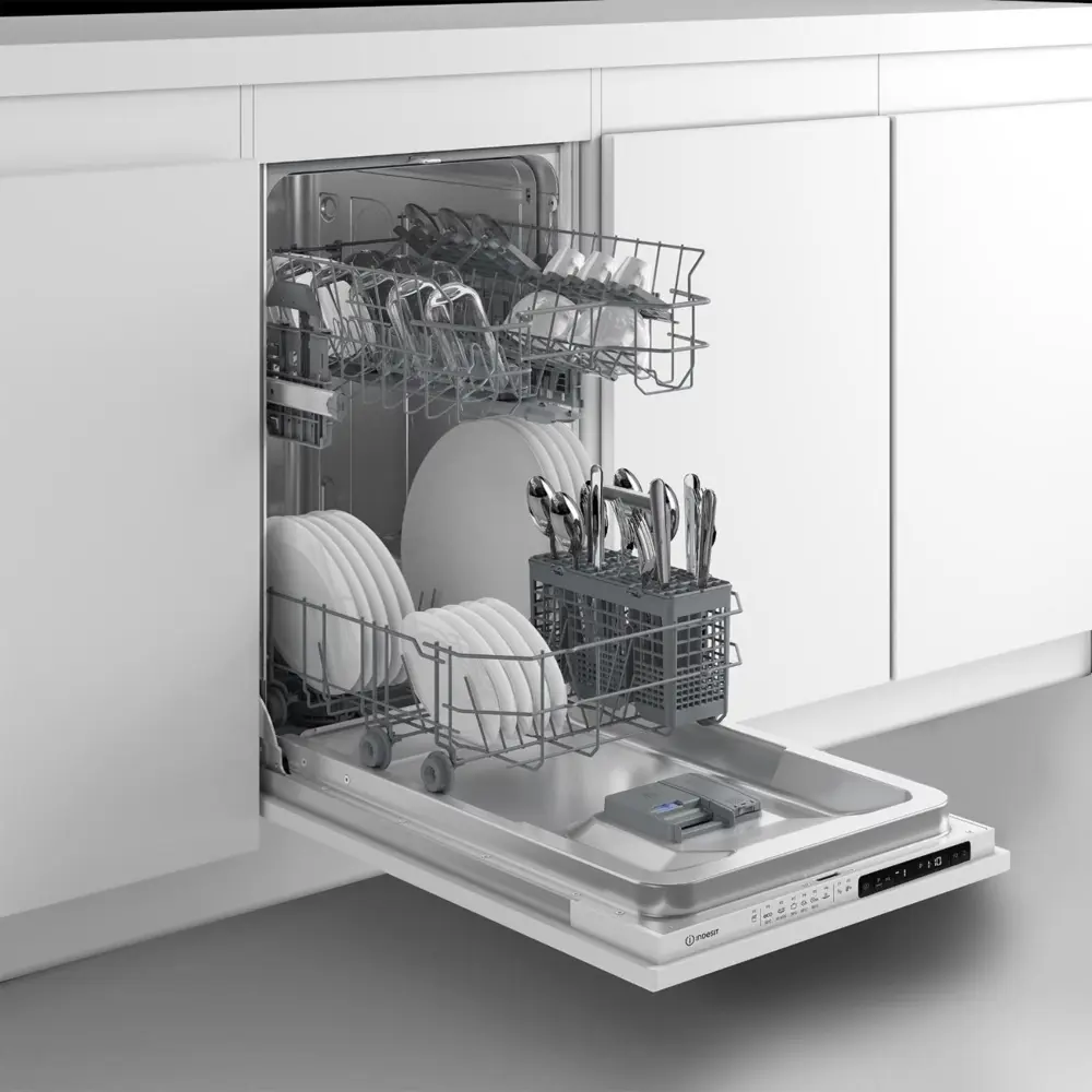 Встраиваемая посудомоечная машина Indesit DIS 1C69 B 44.8 см 6 программ  цвет белый по цене 36669 ₽/шт. купить в Тольятти в интернет-магазине Леруа  Мерлен