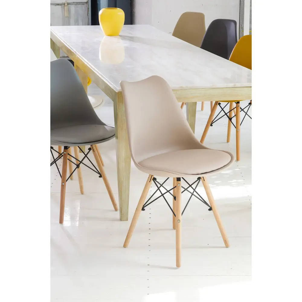 Стул Leon group Eames soft Frankfurt 48x81x41 см искусственная кожа цвет  голубой по цене 3199 ₽/шт. купить в Ставрополе в интернет-магазине Леруа  Мерлен