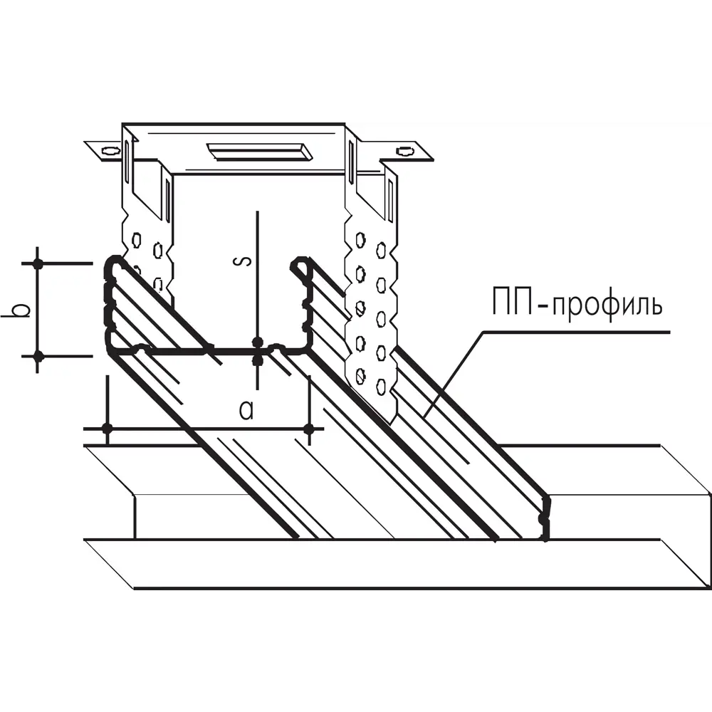 Профиль потолочный (ПП) Knauf 0.6 мм 60x27x3000 мм ️  по цене 290 .