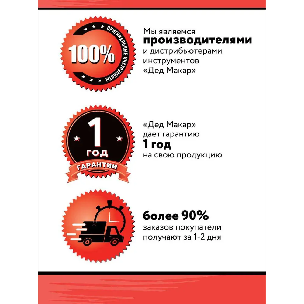 Набор инструментов Дед Макар МК24-41, 24 шт ✳️ купить по цене 870 ₽/шт. в  Новороссийске с доставкой в интернет-магазине Леруа Мерлен