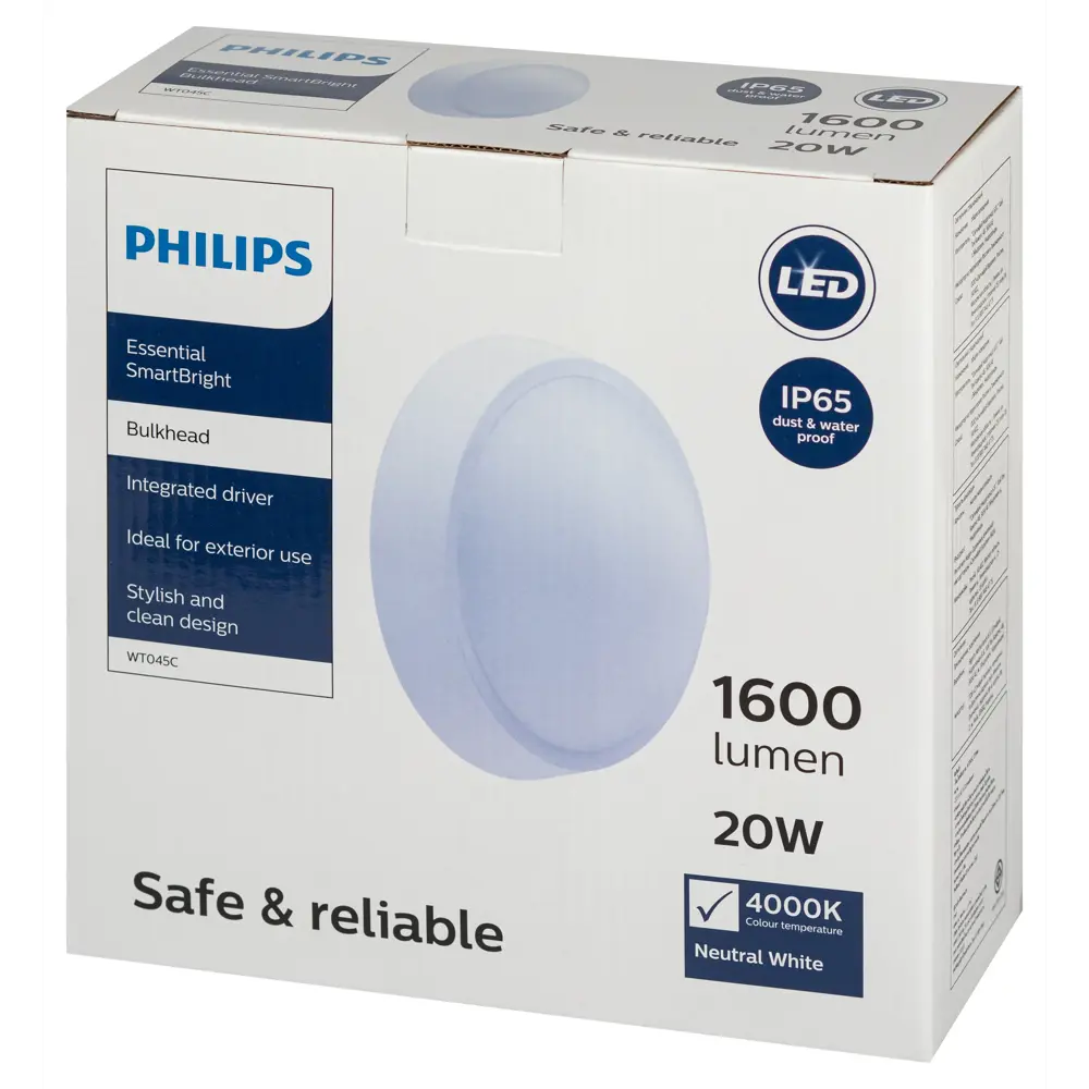 Светильник светодиодный ЖКХ WT045C LED20/NW PSU CFW L1665 Philips 1057477