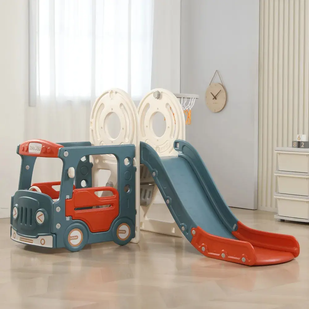 Игровой комплекс с горкой Unix Kids Bus 110x140x171 см красный - купить в в  Санкт-Петербурге по низкой цене | Доставка из интернет-магазина Леруа Мерлен