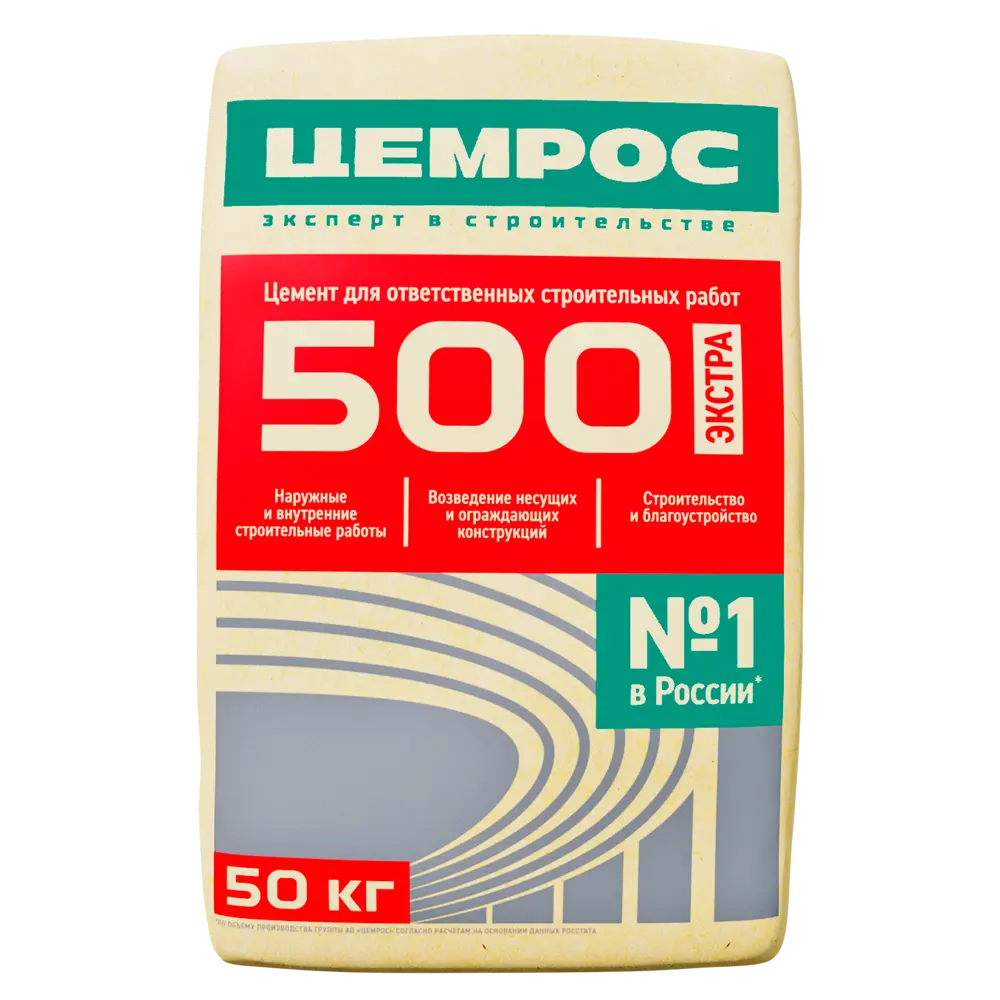 Цемент Цемрос M500 ЦЕМ II А-Ш 42.5 Н 50 кг ✳️ купить по цене 515 ₽/шт. в  Рязани с доставкой в интернет-магазине Леруа Мерлен