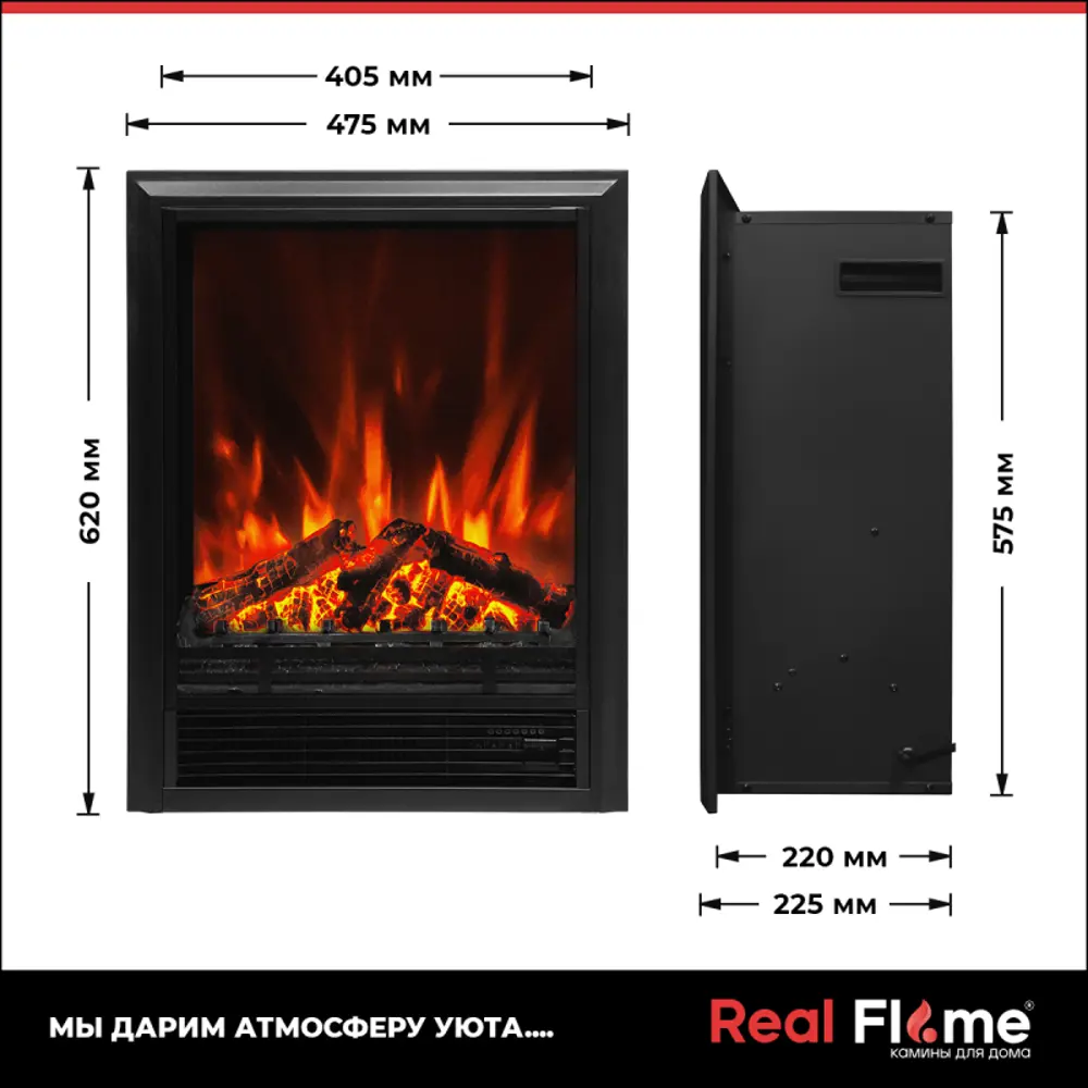 Каминокомплект REALFLAME DOMINICA CORNER WT + EUGENE цвет Белый матовый по  цене 49580 ₽/шт. купить в Твери в интернет-магазине Леруа Мерлен