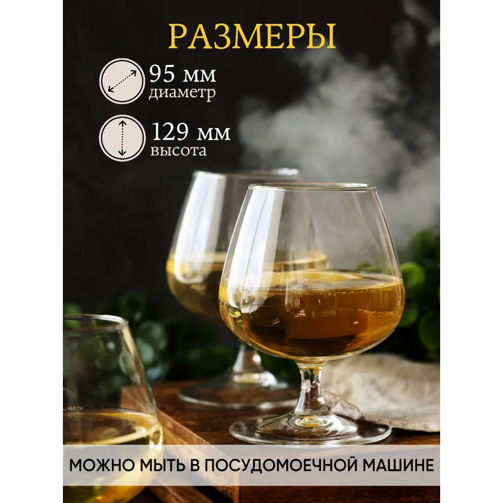 Набор бокалов для бренди 420 мл 12 шт Etalon Arcoroc стекло цвет прозрачный  по цене 3017 ₽/шт. купить в Ульяновске в интернет-магазине Леруа Мерлен