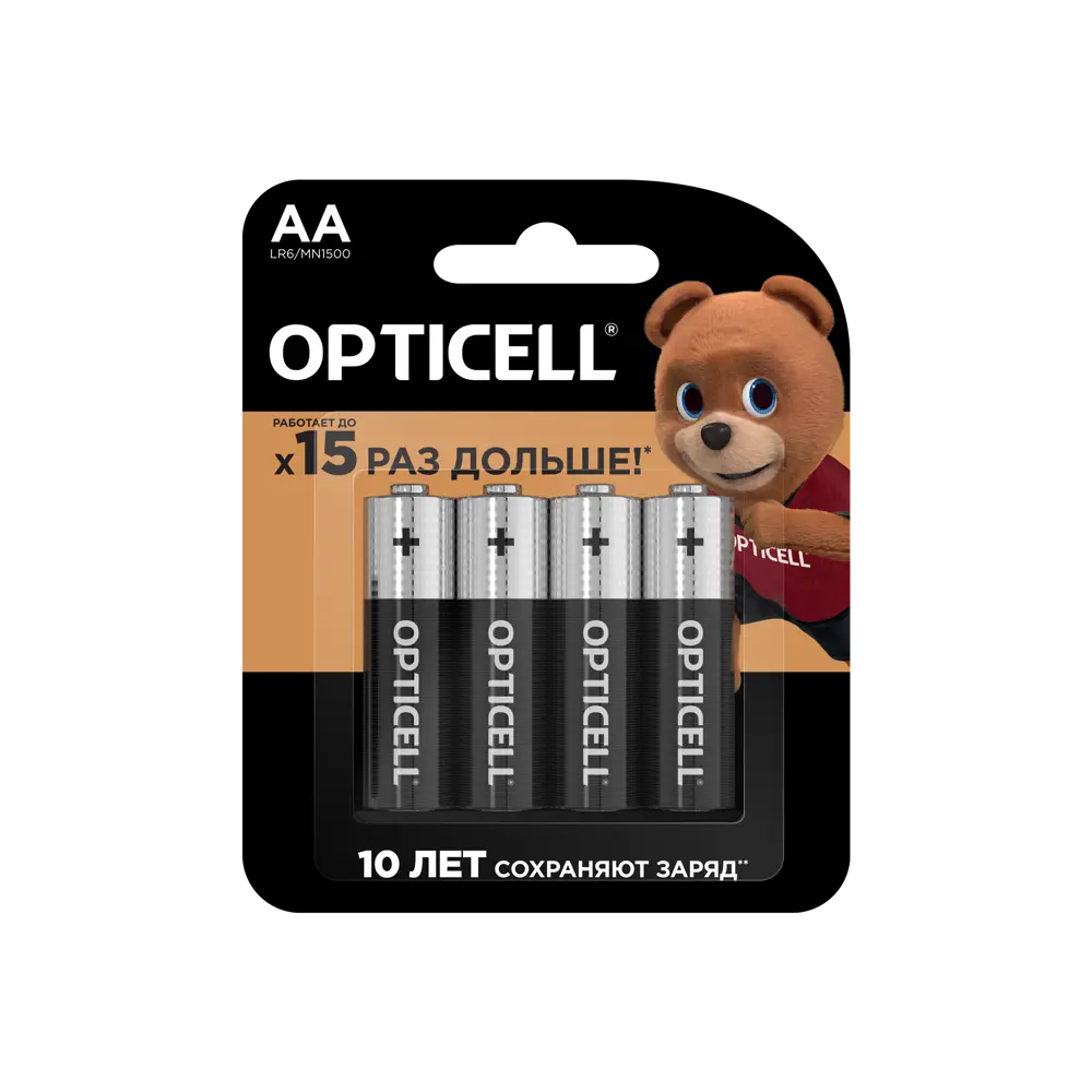 Батарейка алкалиновая Opticell Basic AA 4 шт. ✳️ купить по цене 313 ₽/шт. в  Москве с доставкой в интернет-магазине Леруа Мерлен