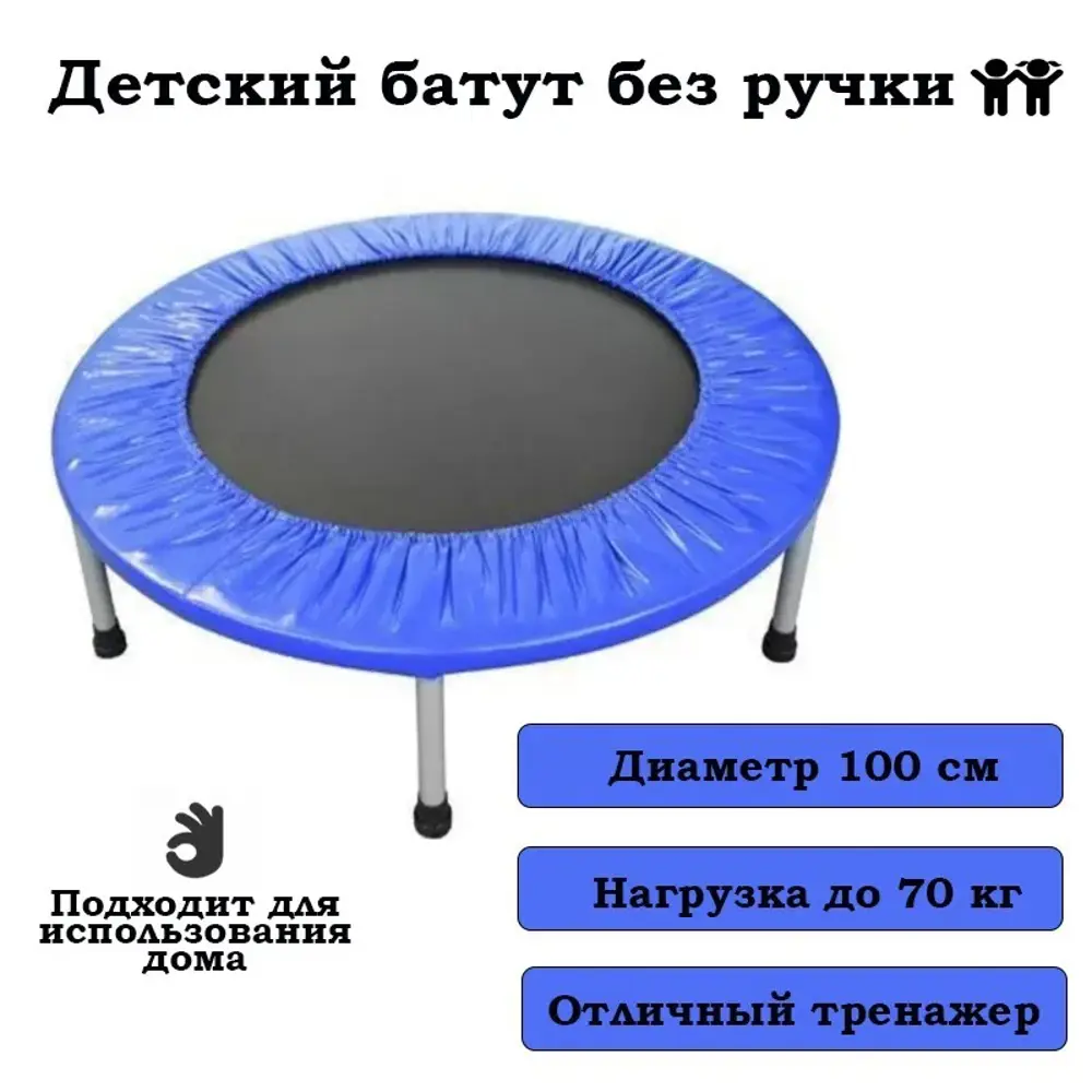 Батут Капризун без ручки 100 см синий ✳️ купить по цене 6792 ₽/шт. в Москве  с доставкой в интернет-магазине Лемана ПРО (Леруа Мерлен)