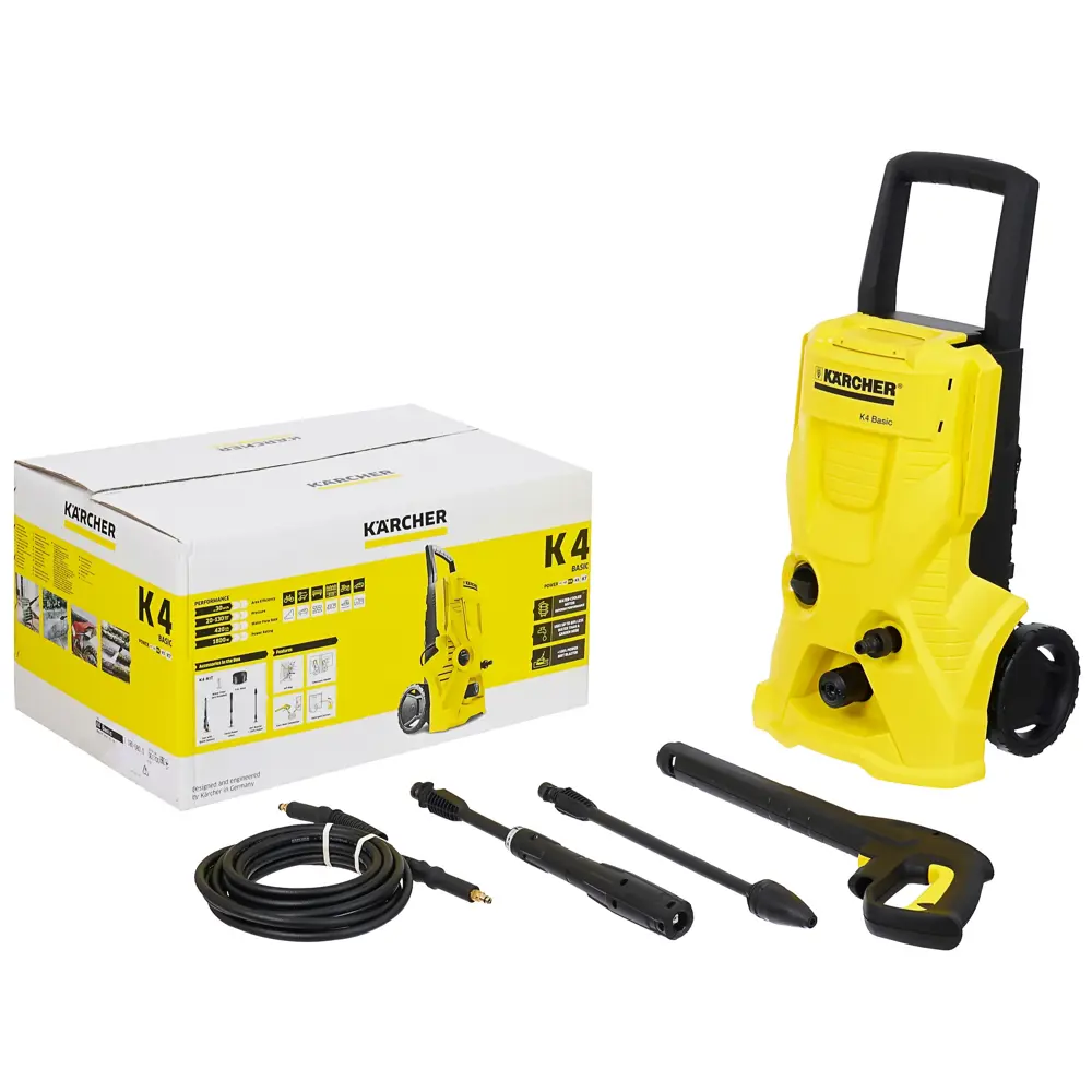 Мойка высокого давления Karcher K 4 Basic, 130 бар, 420 л/ч ✳️ купить по  цене 19900 ₽/шт. в Иркутске с доставкой в интернет-магазине Леруа Мерлен