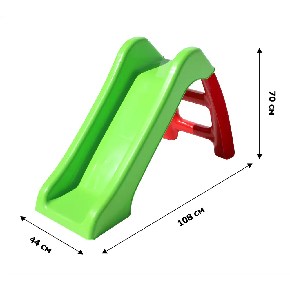 Горка детская пластик красный/зеленый до 30 кг ✳️ купить по цене 3200 ₽/шт.  в Москве с доставкой в интернет-магазине Леруа Мерлен